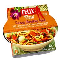 Biff i Panaeng curry med äggnudlar