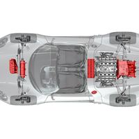 Porsche 918 genomskärning