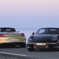 Två Porsche Boxster