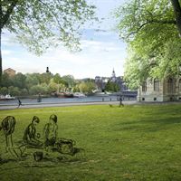 Museiparken utan nuvarande annex