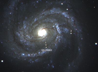 Supernova. Foto: Dr. Linda Östman och Dr. Jakob Jönsson med hjälp av the Nordic Optical Telescope