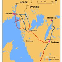 Karta - hela SydVästlänken