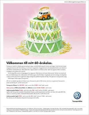 Tårtkalas Transporter 60 år