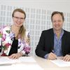 Karin Markides, Chalmers och Lars Börjesson, Vetenskapsrådet. Foto Jan-Olof Yxell