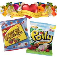 Summer of Love med kexchoklad Snacks Hallon och Polly Summer Berries
