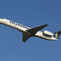 City Airline flygplan i luften