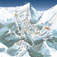 Pistkarta över Bansko
