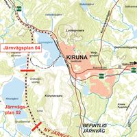 Inom järnvägsplan 01 och 04 kan bygget av den nya järnvägen i Kiruna nu påbörjas.