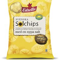 Solchips med en nypa salt