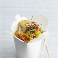 Aborre med fried rice och pumpachutney - bild från boken Syrat