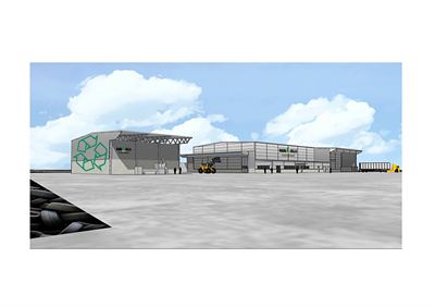 Ragn-Sells nya Granulatfabrik i Heljestorp