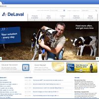 DeLaval webb startsida JG Communication