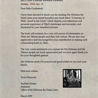 Brev från Dalai Lama
