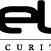 Pele Security logotyp svartvit png