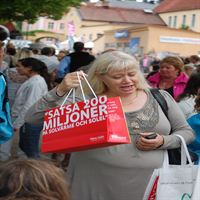 Papperspåseindex i Almedalen 6 juli