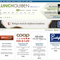 Lunchguiden på webben