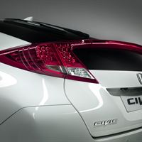 Omaskerad bild på nya Honda Civic