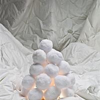 Textil snöbollslykta