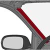 Windshield pillar before the crash