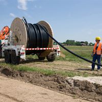 Installation av landkabel för BorWin1