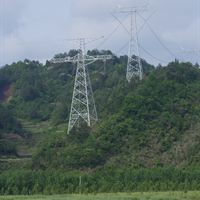 Lufburen kraftledning för 800kV likström i Kina