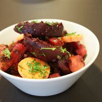 Rotfruktsgryta med soja