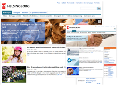 Helsingborg city webb