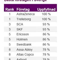 Bäste företagen i Sverige 2009