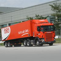 TNT Scania truck