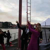 Åsa Torstensson namnger Stena Germanica