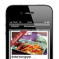 The food planning service as an iPhone app