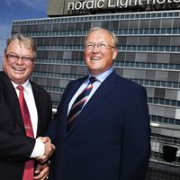 Göran Persson, styrelseordförande i Scandinavian Biogas och Anders Hedenstedt, vd Göteborg Energi