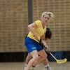 Ulrika Svantesson i det svenska guldlaget i innebandy i WTG2011