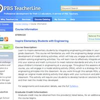 PBS TeacherLine screenshot