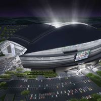Cowboys Stadium rendering, courtesy of HKS