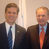 Shriver and Rogge at IOC
