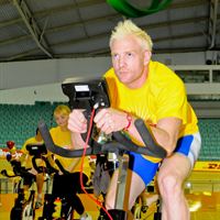 Iwan Thomas at the World Record attempt