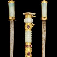 Ceremoniellt dubbelsvärd, Qing-dynastin 