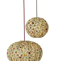 Taklampa Boll Småbrokiga
