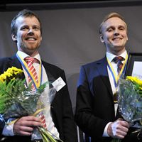 Andreas Martsman (tv) och Henrik Blycker