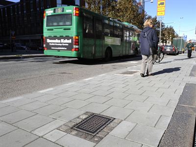 Starkas betonplattor EcoNox på Amiralsgatan i Malmö