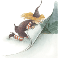 The Curious Little Witch turns the page