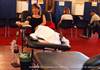 Rep. Jackie Speier (D-CA) donates blood at the 9/11 Memorial Blood Drive at Capitol Hill