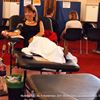 Rep. Jackie Speier (D-CA) donates blood at the 9/11 Memorial Blood Drive at Capitol Hill