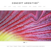 Concept Amenities bold new Home page