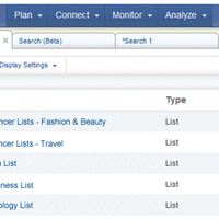 Cision Influencer Lists screenshot