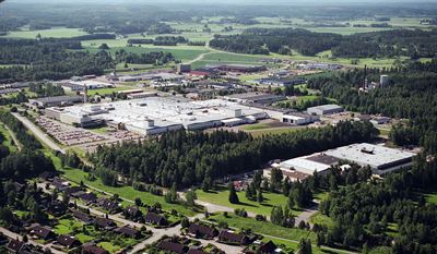 Toyotas truckfabrik i Mjölby