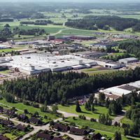 Toyotas truckfabrik i Mjölby