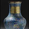 Kinesisk praktvas i cloisonné, 1784