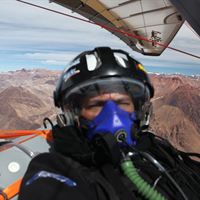 Omar Contreras in his ultralight